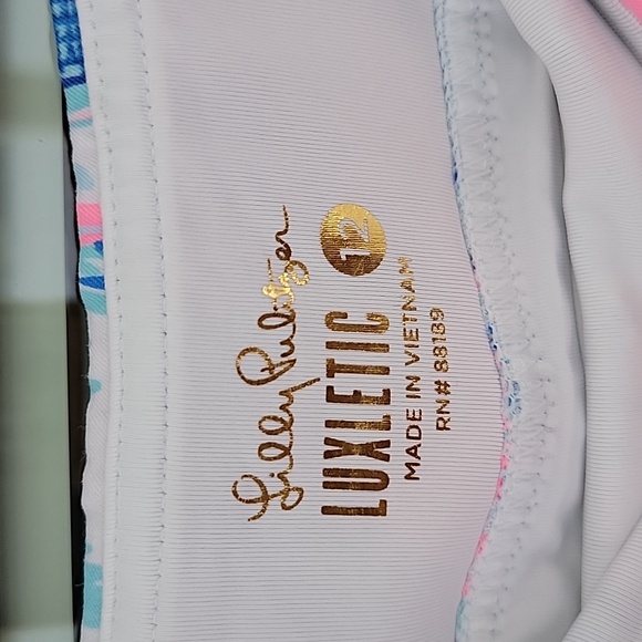 Lilly Pulitzer Luxletic Frazer Short UPF 50+ Ravello Blue Perfect Match … - Picture 2 of 10